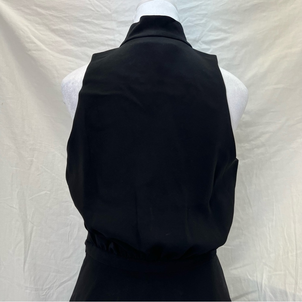 Elizabeth and James black sleeveless dress with tie in front. - Picture 9 of 12